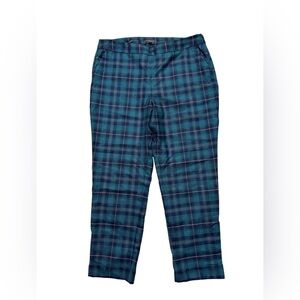 Talbots Heritage Plaid Ankle Pants Wool Blend Petite 16P NWT